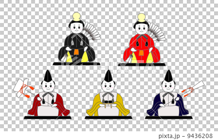 雛人形（左大臣、右大臣、三人上戸） 9436208