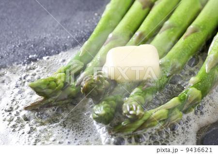 アスパラのバター焼き、 9436621