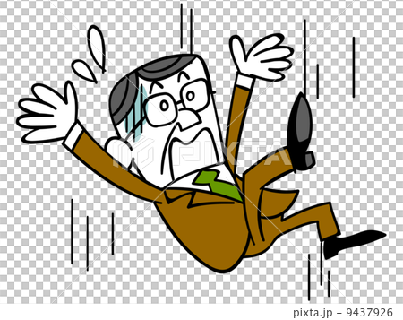落下する中年ビジネスマン 9437926