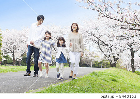 桜並木の家族 桜並木の家族 9440153
