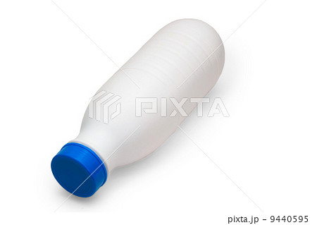 milk bread plastic bottle lies side isolated on white background 9440595