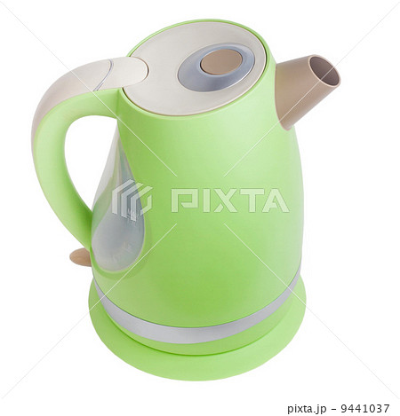 electric green tea kettle isolated(clipping path) 9441037