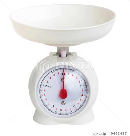 scales kitchen plastic grocery isolated on white backgroun 9441457
