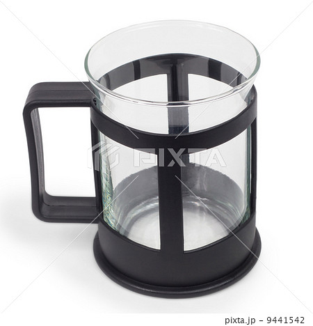 teapot clear empty glass tea isolated on white background 9441542