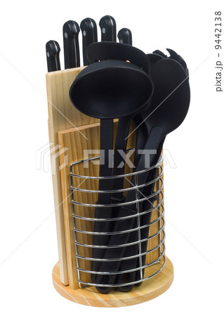 set knives ladle of for kitchen is isolated clipping path 9442138