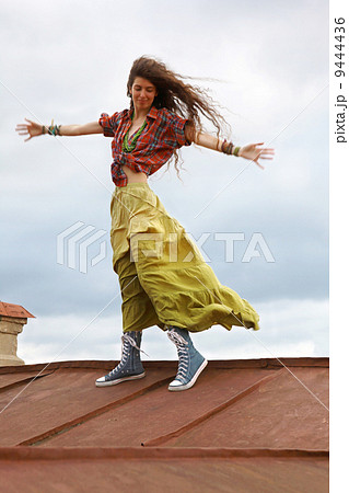 Girl on a roof Girl on a roof 9444436
