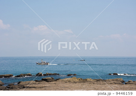 Seascape with boat 9446159