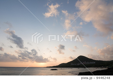 Sunset at Coral coast line 9446248