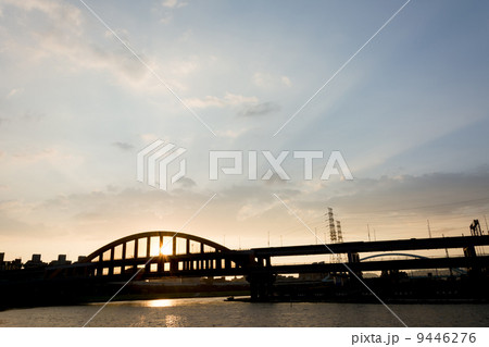 sunset bridge sunset bridge 9446276