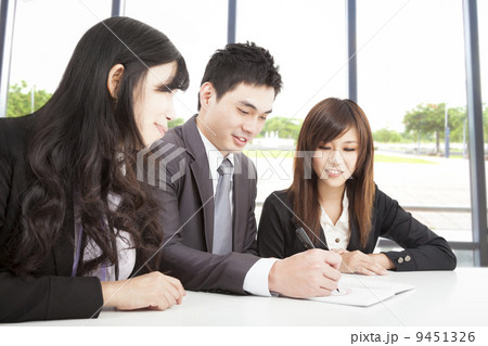 asian business team working in office 9451326