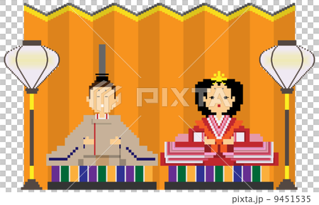 Inside and back with dolls _ Gold screens 9451535