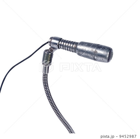vintage microphone isolated 9452987