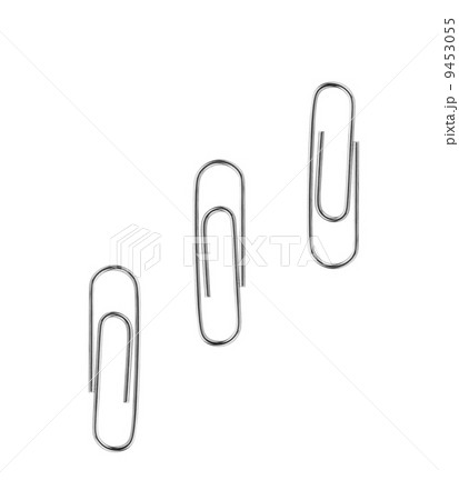 Paper clip isolated on white background 9453055