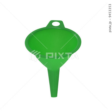 Green plastic funnel Green plastic funnel 9453353