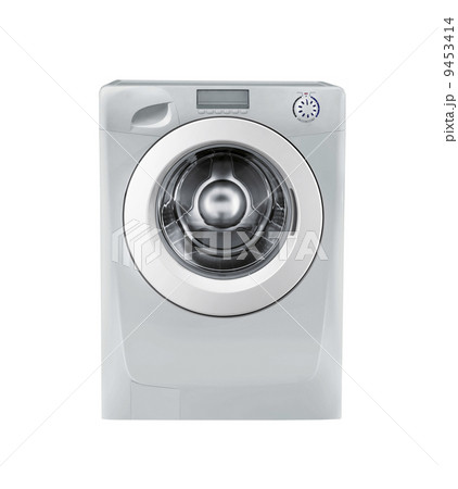Closed washing machine on white background 9453414