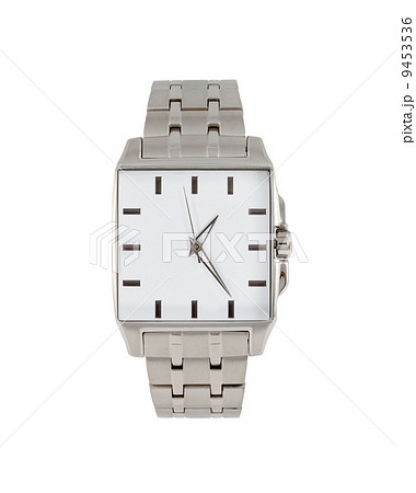 Men's classic steel wrist watch timer isolated Men's classic steel wrist watch timer isolated 9453536