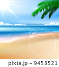 Untouched tropical beach. Vector illustration 9458521