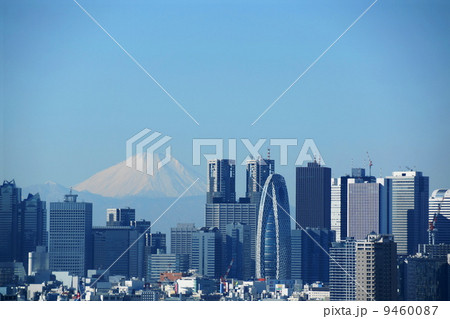 1月風景・富士山193新宿副都心高層ビル群 9460087