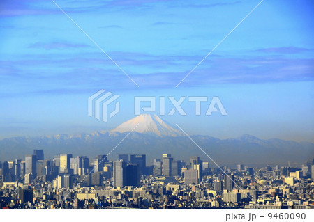 1月風景・富士山190高層ビル群 9460090