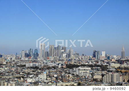 1月都市の風景・街並み349西新宿副都心高層ビル群 1月都市の風景・街並み349西新宿副都心高層ビル群 9460092