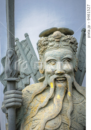Chinese stone statue in Wat Pho, Bangkok, Thailand.Chinese stone 9461527