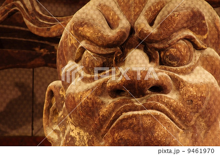 東大寺仁王像吽形 金剛力士像の写真素材