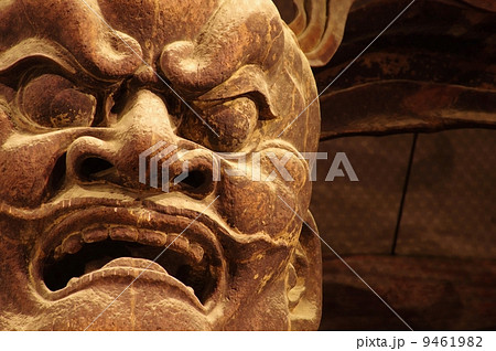 東大寺仁王像阿形 金剛力士像の写真素材