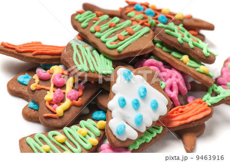 Closeup shot of gingerbreads 9463916