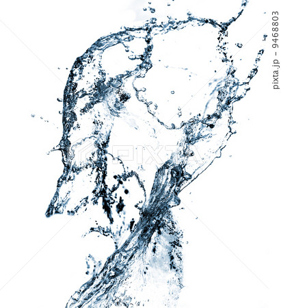 Stylish water splash. Isolated on white background Stylish water splash. Isolated on white background 9468803