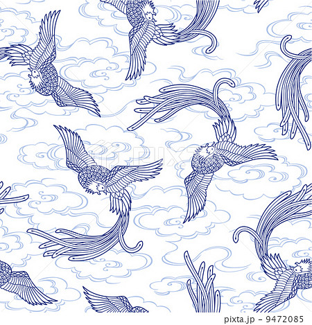 鳳凰のイラスト素材