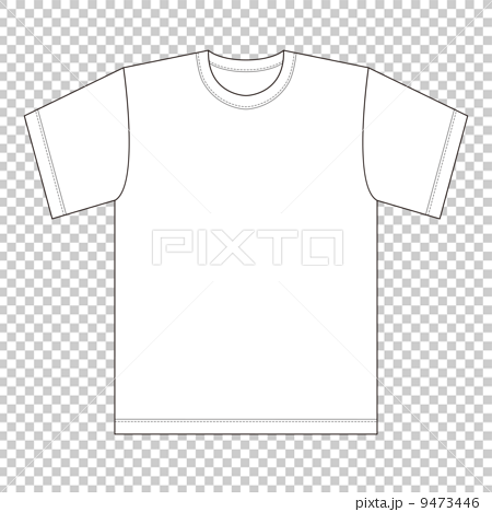 Tシャツ 01 前のイラスト素材 9473446 Pixta