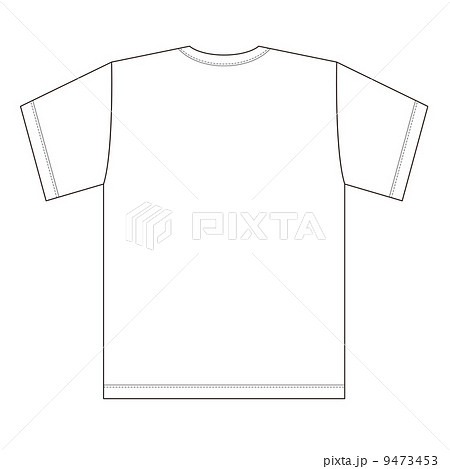 Tシャツ 01 後のイラスト素材 9473453 Pixta