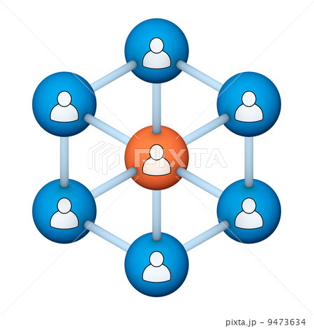 social network symbol social network symbol 9473634