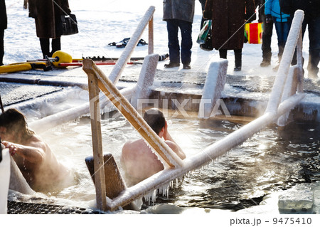 ice swimming in Epiphany Day ice swimming in Epiphany Day 9475410