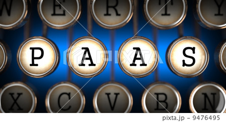 PAAS on Old Typewriter's Keys. 9476495