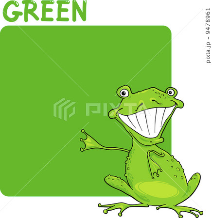 Color Green and Frog Cartoon 9478961