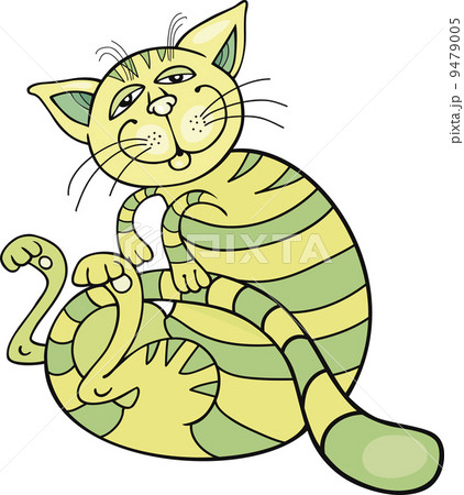 happy green cat 9479005
