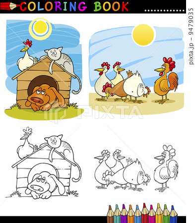 Farm and Companion Animals for Coloring 9479035