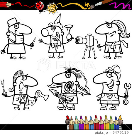 people occupations coloring page 9479119