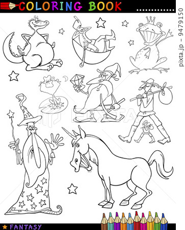 Fantasy Characters for coloring Fantasy Characters for coloring 9479150