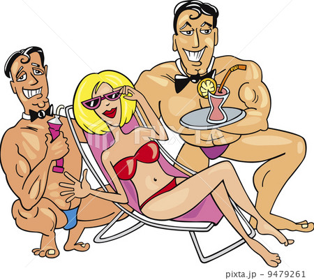 Happy Woman on the beach 9479261