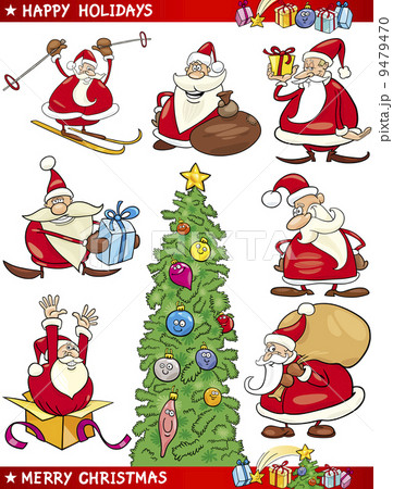 Cartoon Set of Christmas Themes 9479470