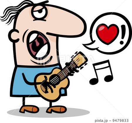 man singing love song for valentines day man singing love song for valentines day 9479833