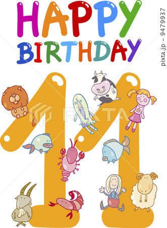eleventh birthday anniversary design 9479937
