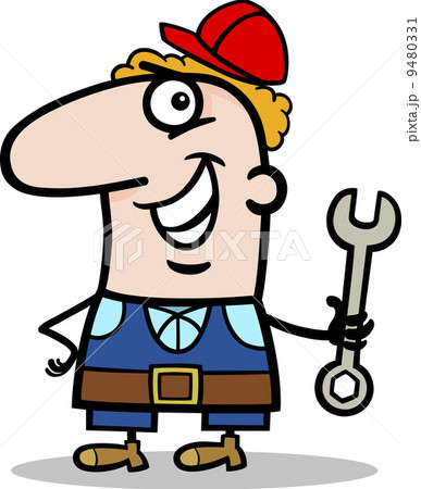 manual worker cartoon illustration manual worker cartoon illustration 9480331