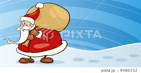 Santa claus cartoon greeting card Santa claus cartoon greeting card 9480332