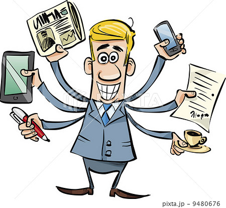 Busy businessman 9480676 pixta