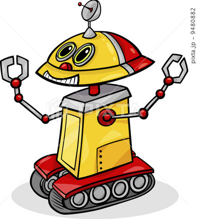 cartoon robot or droid illustration 9480882