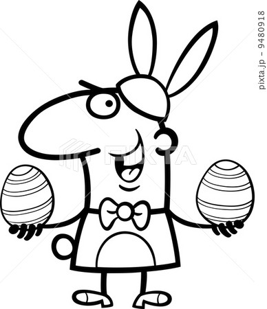 man in easter bunny costume cartoon man in easter bunny costume cartoon 9480918