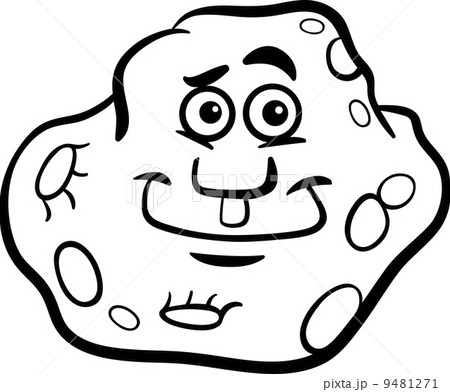 cartoon asteroid coloring page 9481271